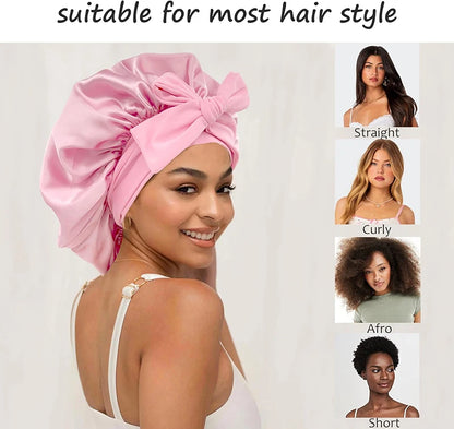 Waterproof Reversable Satin Bonnet Silk Bonnet