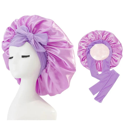 Waterproof Reversable Satin Bonnet Silk Bonnet