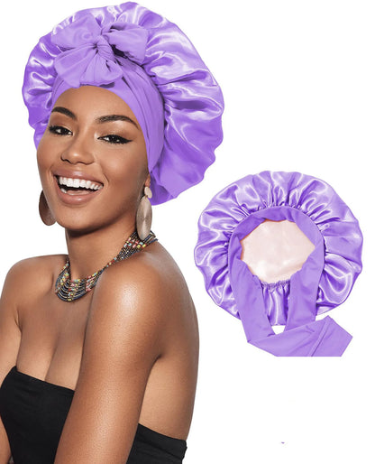 Waterproof Reversable Satin Bonnet Silk Bonnet