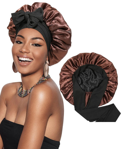 Waterproof Reversable Satin Bonnet Silk Bonnet