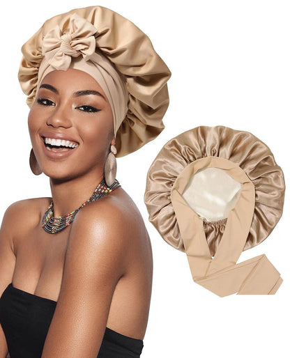 Waterproof Reversable Satin Bonnet Silk Bonnet